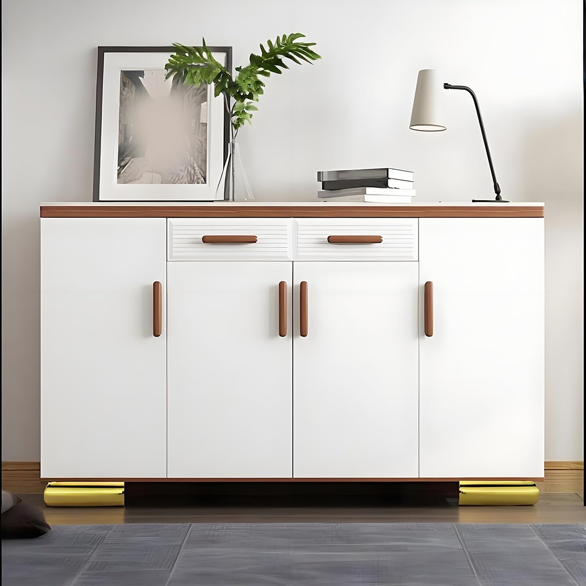 Lot de 4 pieds de canapé en acier - 5,6 cm - Pour meubles, pieds d'armoire en métal, mise à niveau de la maison, finition argentée (5,6 cm) - Support durable et élégant