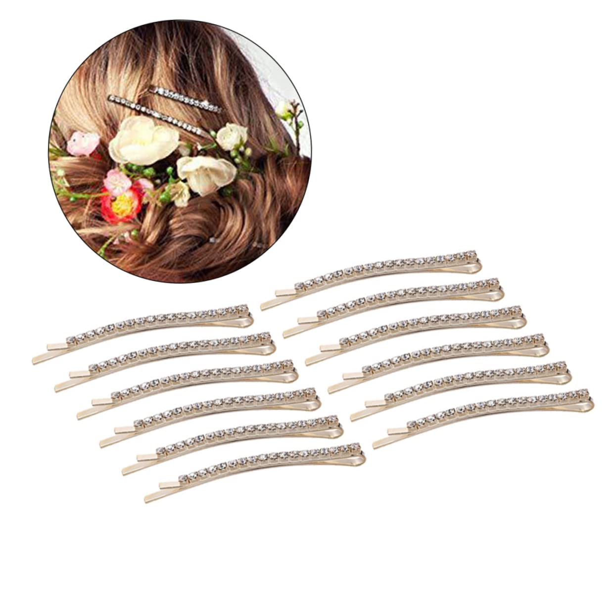 minkissy 36pezzi Fermagli Per Con Strass Accessori Di Moda Per Donne e Ragazze Design Elegante Perfetti Per Ogni Occasione