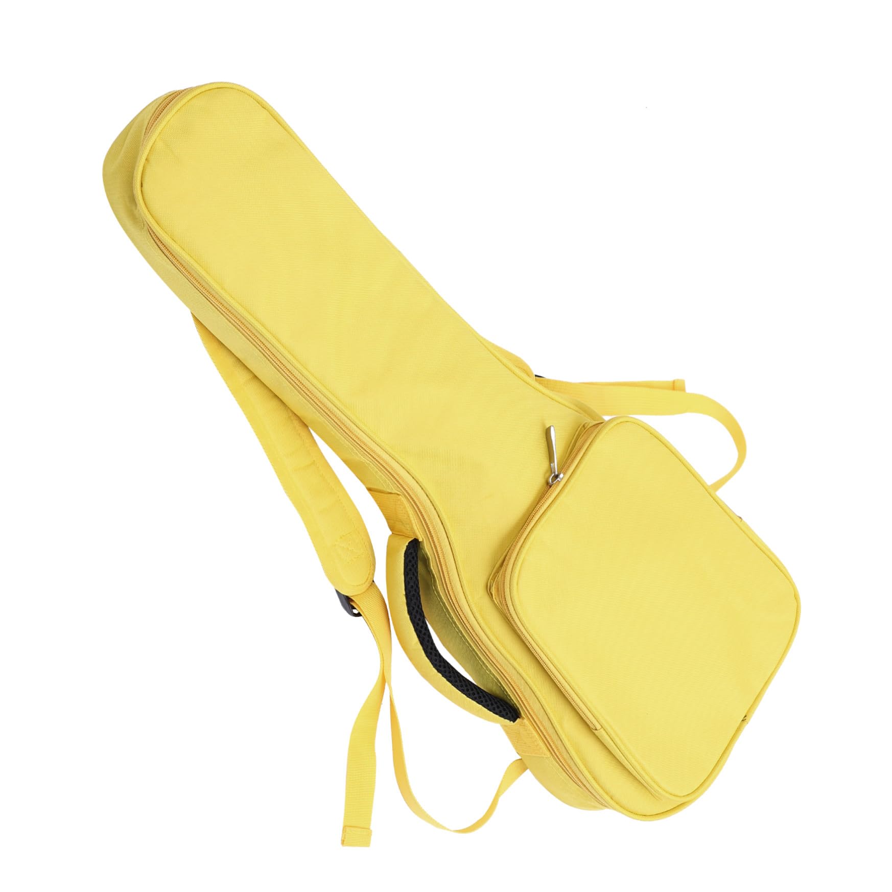 Ukulele Tasche Mit Transparenter Vordertasche Zwei-Wege-reißverschluss-Design Dicke Baumwollhand Zwei Nähte Verdickter Kunststoffringmund Bequemer Rucksack Für Musikinstrumente