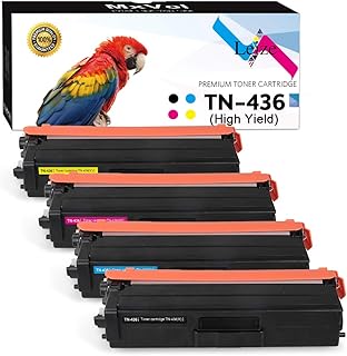 Leize Compatible TN436 TN 436 TN-436 Toner Cartridge Replacement for Brother TN436BK TN436C TN436M TN436Y MFC-L8900CDW HL-L8360CDW MFC-L8610CDW HL-L8260CDW Printer Toner (Supper High Yield 4-Pack)