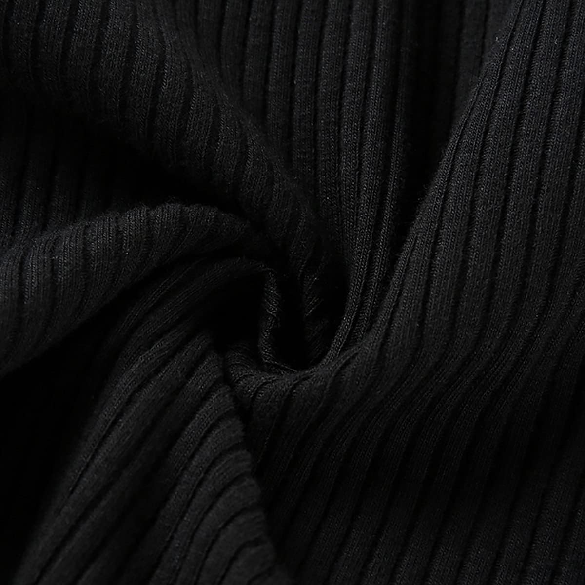 Women Off Shoulder Buckle Crop Top Long Sleeve Ribbed Shirt Tee Blouse Top Vest for Causal Party Clubwear - Image 6