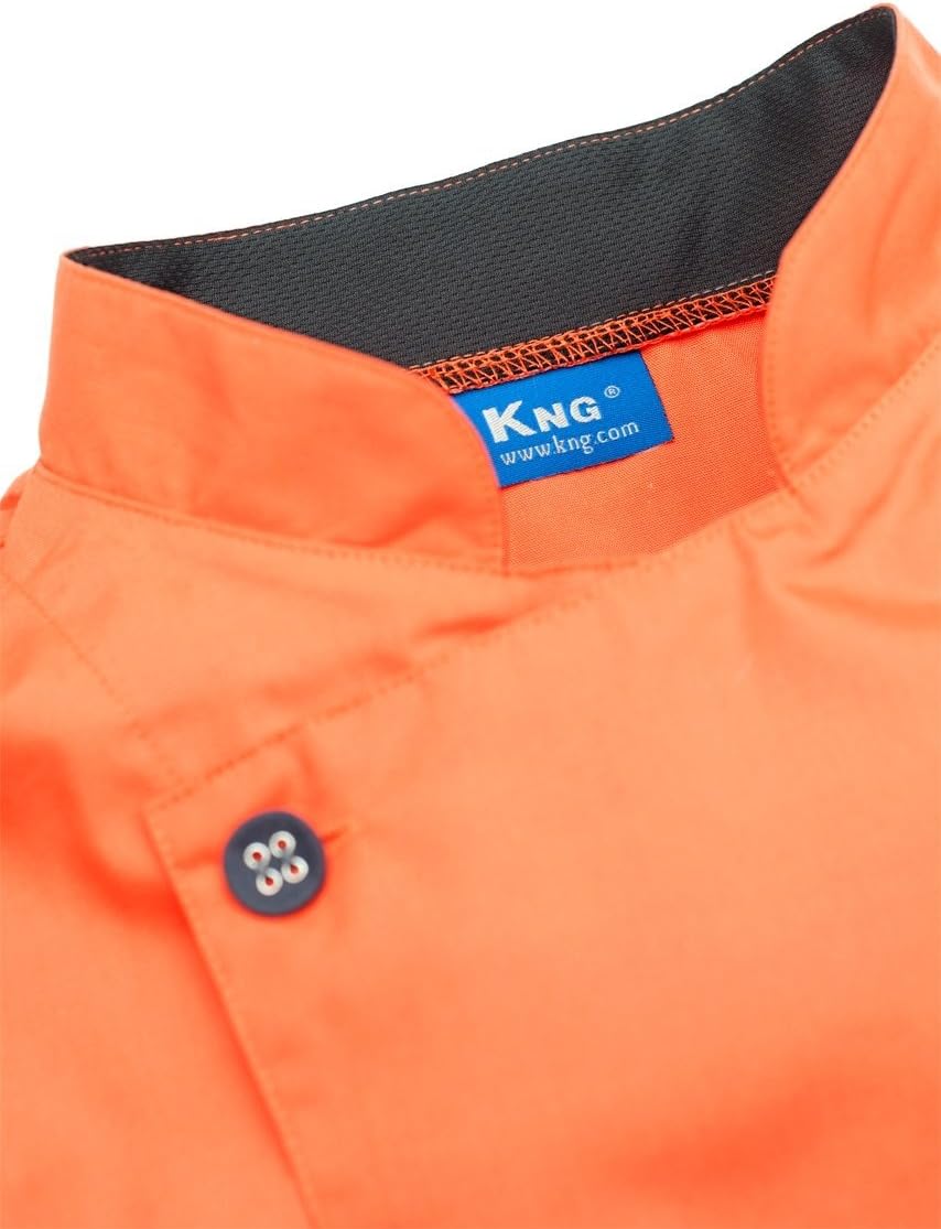 KNG Men's Short Sleeve Active Chef Coat
