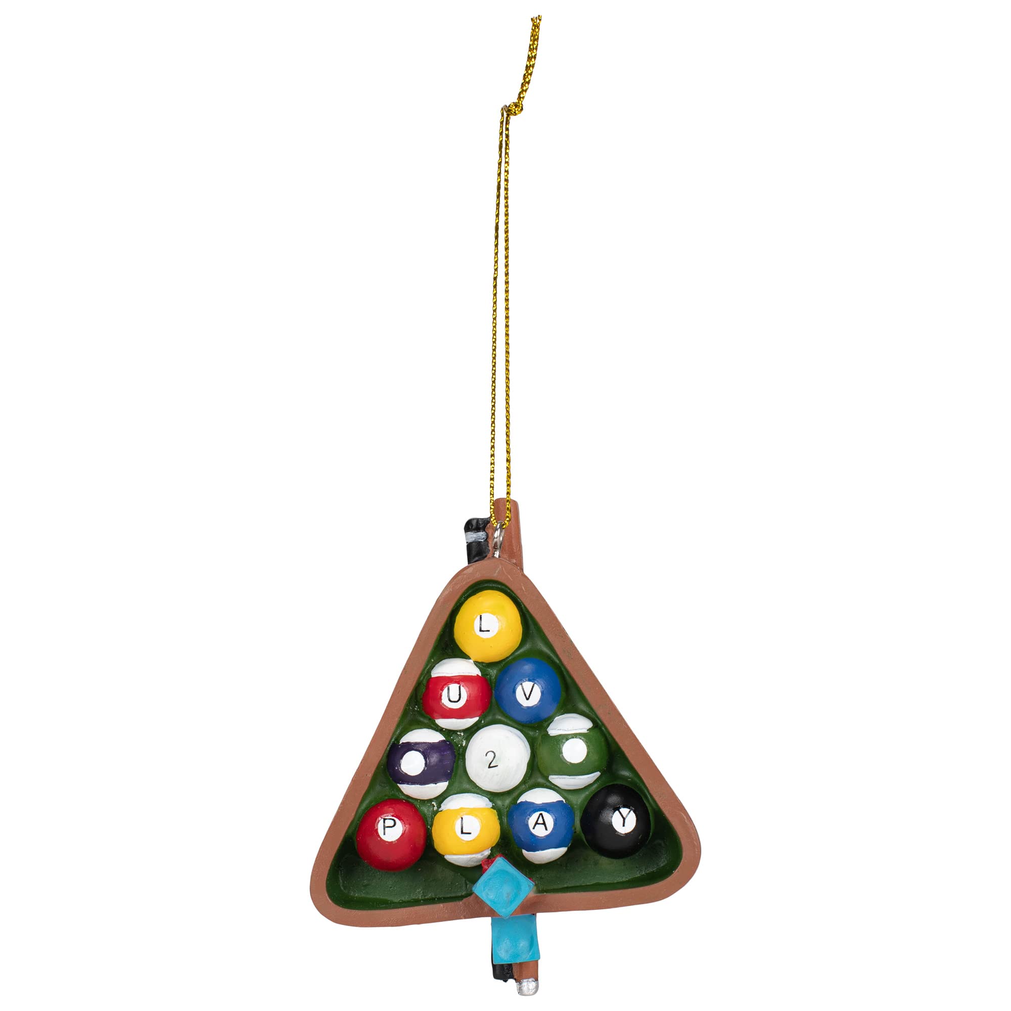 Décoration de billard suspension Ganz MX180243 multicolore hauteur 9,4 cm