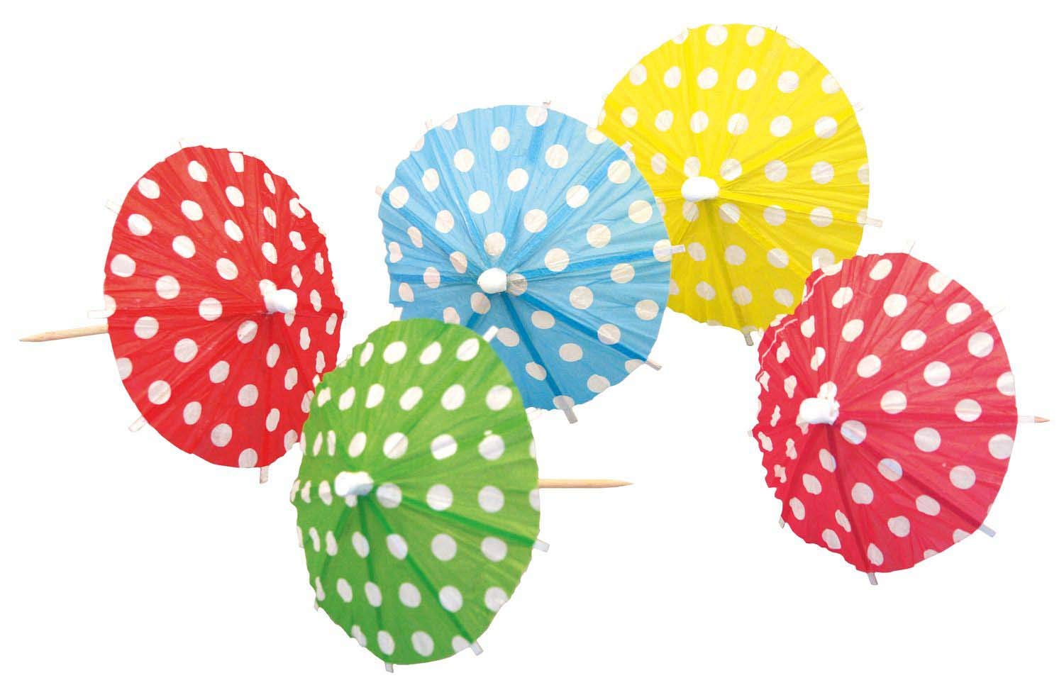amscan 10053360 551122 10 Paper Decorative Umbrellas Multi-Coloured