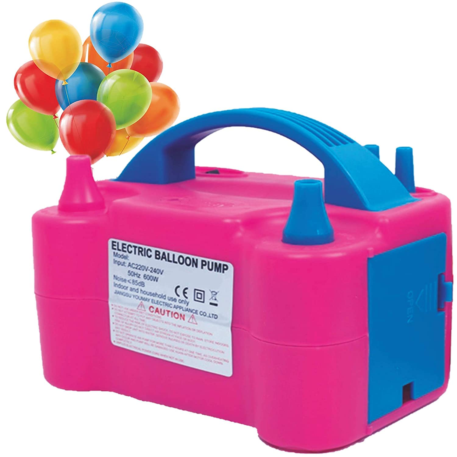 JAMUNESH ENTERPRISE Baloon Machine, Portable Dual Nozzle Electric Balloon Blower Air Pump Inflator with Tying Tool on Pump for Decoration (pink) (B096Y4VVHQ) Amazon Price History, Amazon Price Tracker