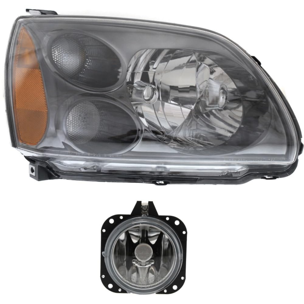Amazon.com: QYYDSCAR Headlight Halogen Passenger Side Clear Lens W  