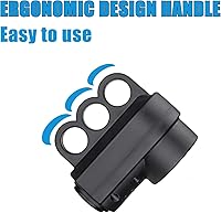 Vista 3 de Enchufe hembra RV de 50 amperios, NEMA 14-50R 125/250 voltios, receptáculo de repuesto resistente con asas ergonómicas para RV, EV, cable generador