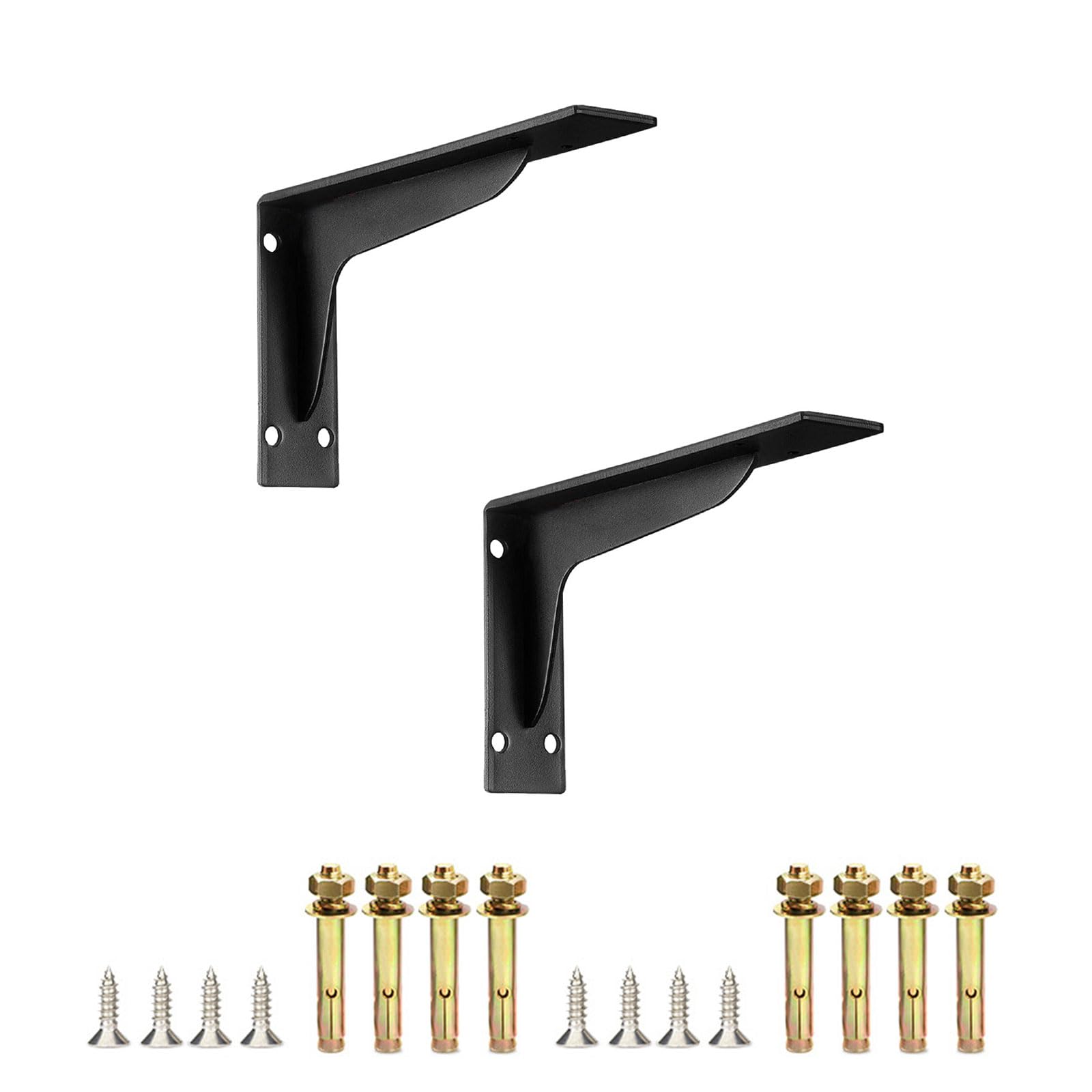 1Pair Shelf Brackets Metal Floating Shelves Bracket L Bracket Corner Brace Wall Corner Brace Joint Angles L