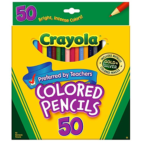 CRAYOLA 50 Color Long Pencil Set