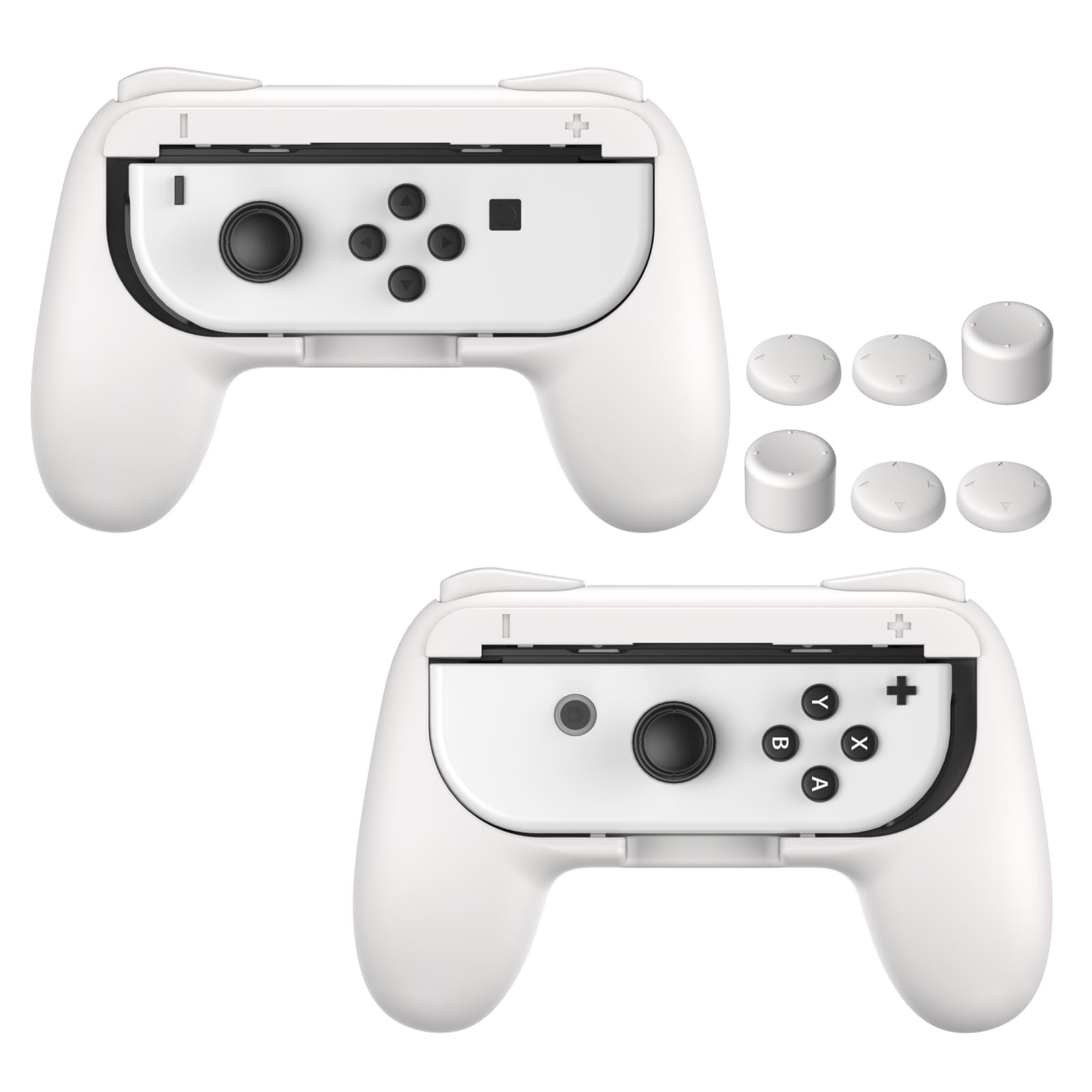 FASTSNAIL Grips for Nintendo Switch 2 (2025) for Joy-Con 2, Wear-Resistant & Anti-Slip Controllers Grips Handle Kit, Switch Holder Accessories for NS2 Controller, 2 Pack(Black) — view 8