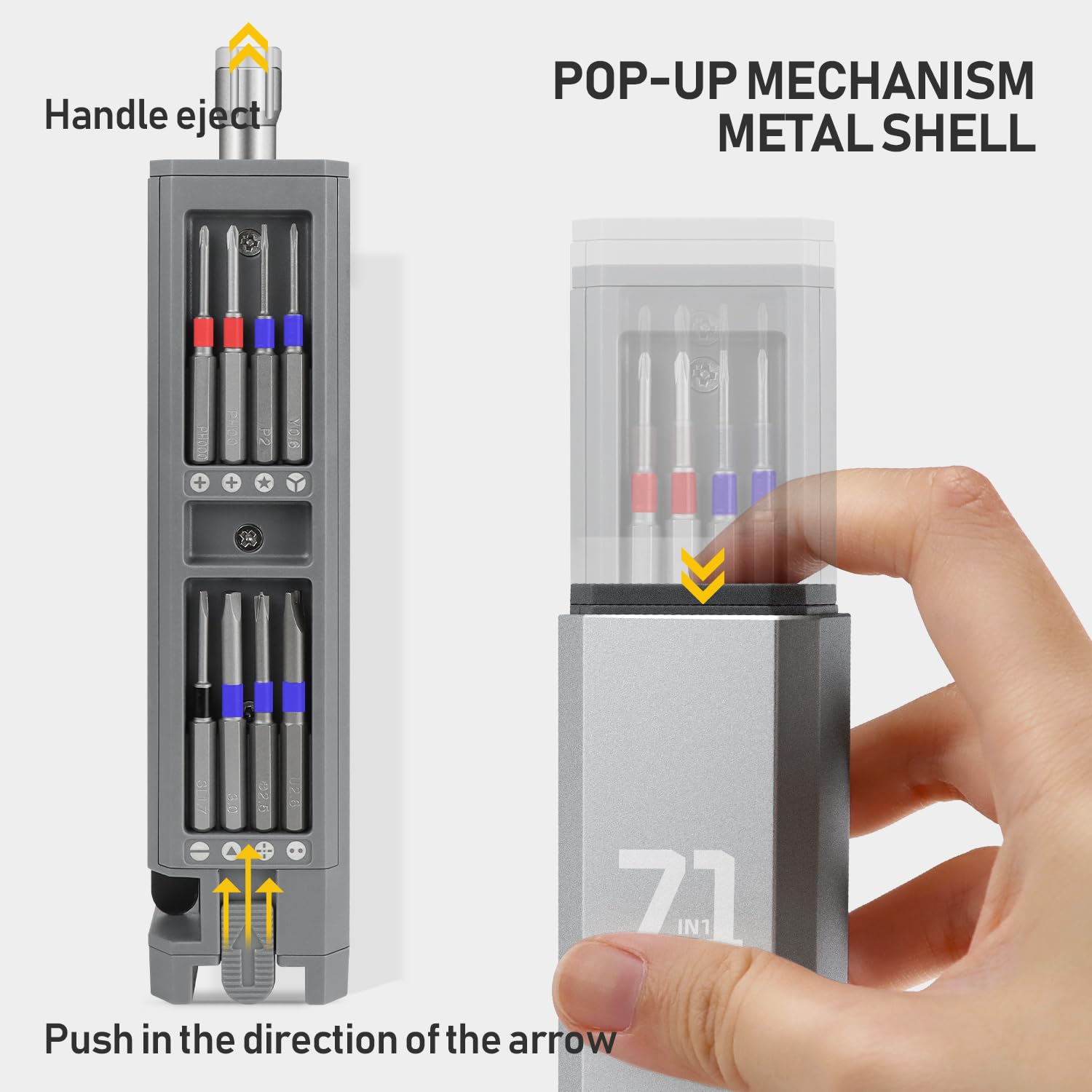 Zestaw wkrętaków precyzyjnych, 71 w 1 mały zestaw wkrętaków z etui i magnesem, mini zestaw wkrętaków magnetycznych do tabletów, komputera, telefonów, zegarków, PS4, zabawek, aparatów fotograficznych,