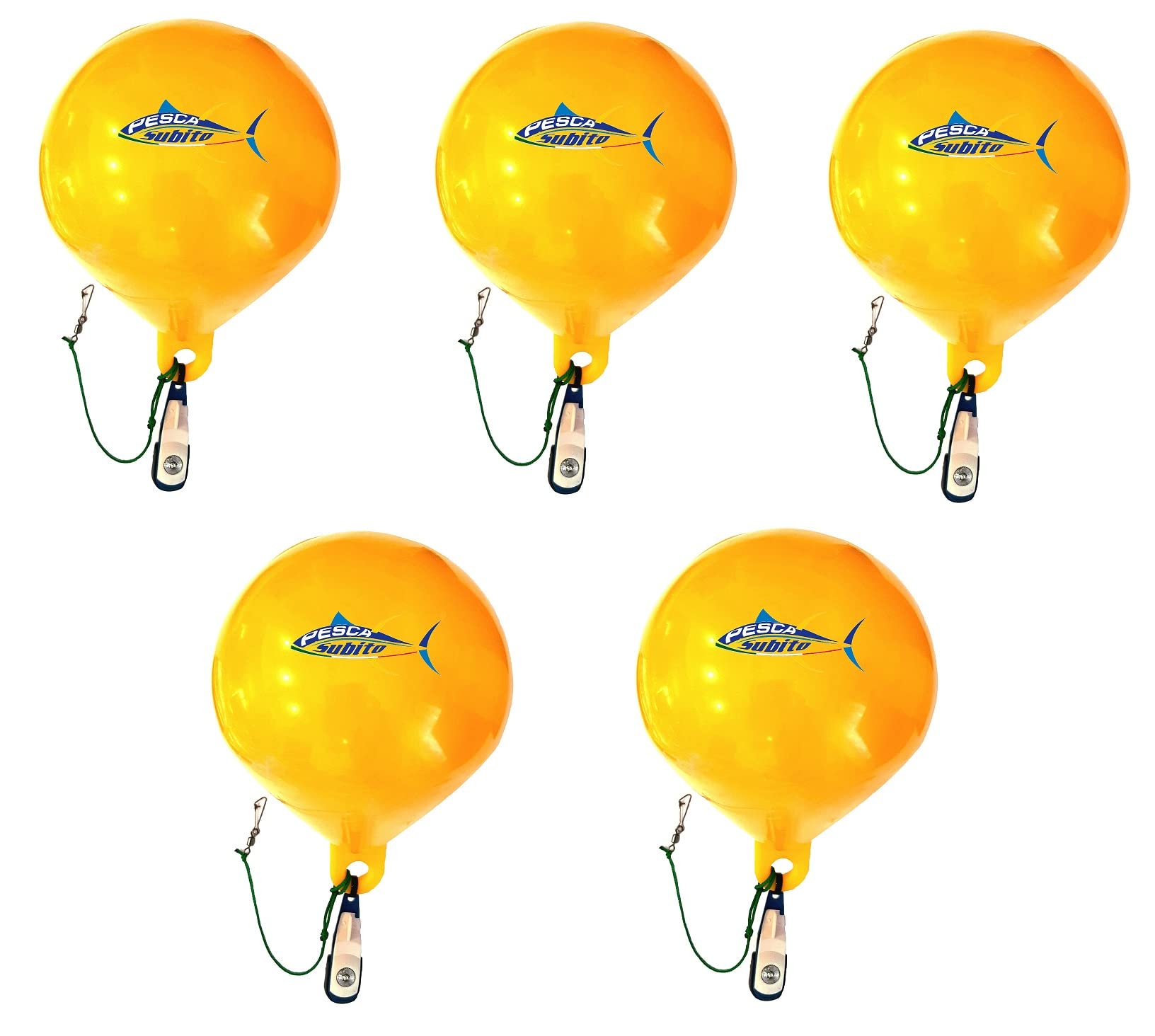 5 Galleggianti Pesca al Tonno Rosso Big Game Drifting Sgancio Rapido Boa