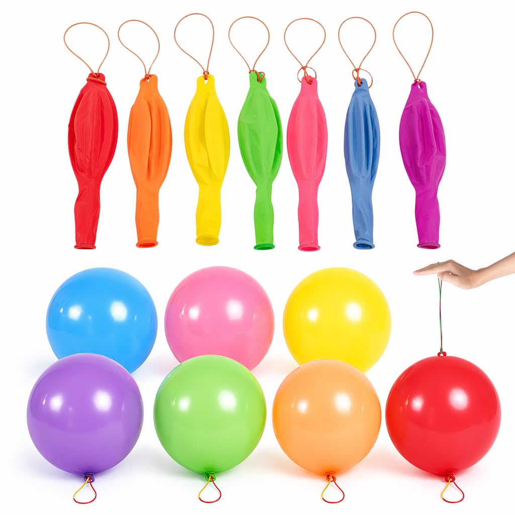 60Pcs Punch Balloons, Random‑Colour Giant Party Balloons