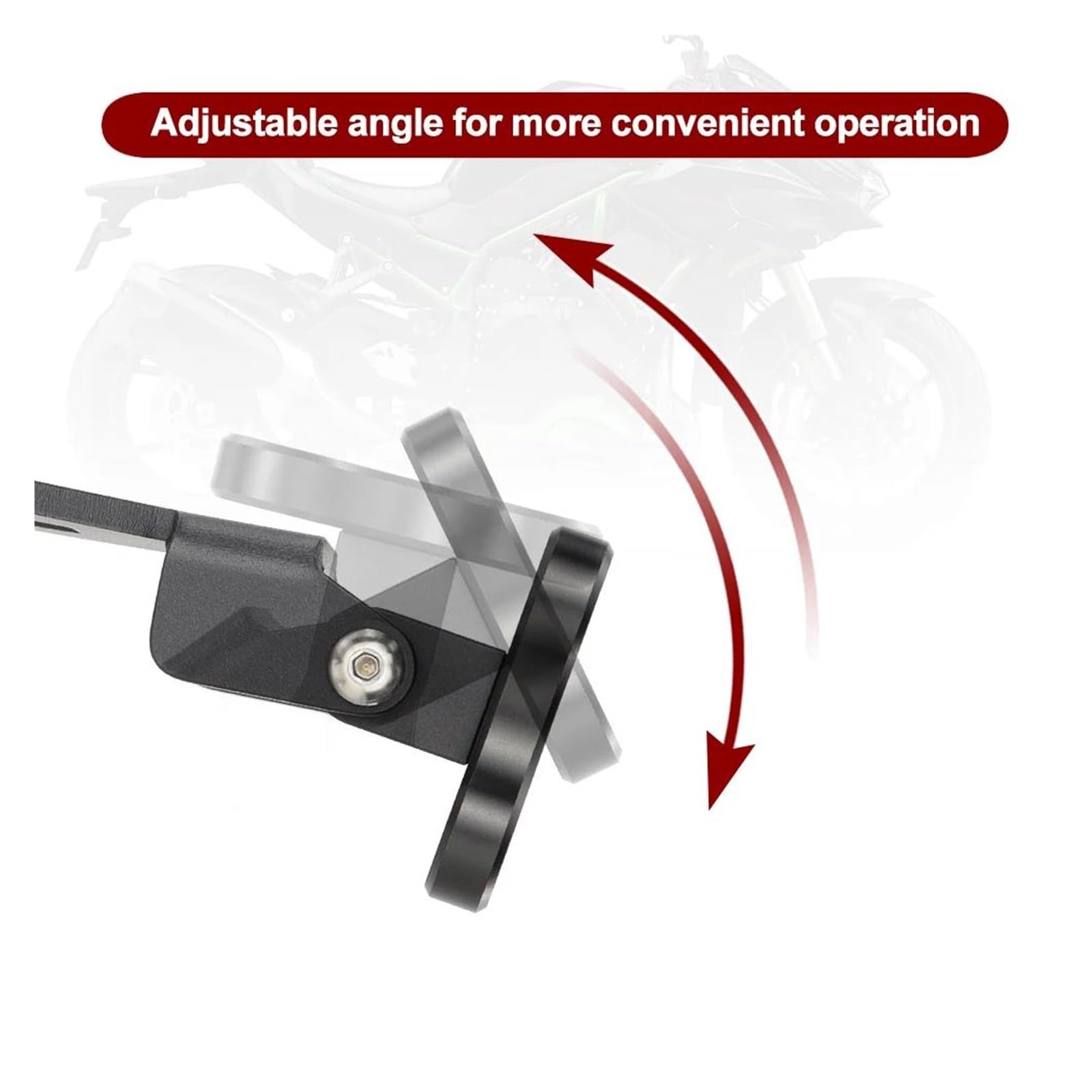 Support De GPS pour Moto pour K&AWAS&AKI ZH2 (2020-2025) avec Adaptateur Et Fixation pour Téléphone(C)