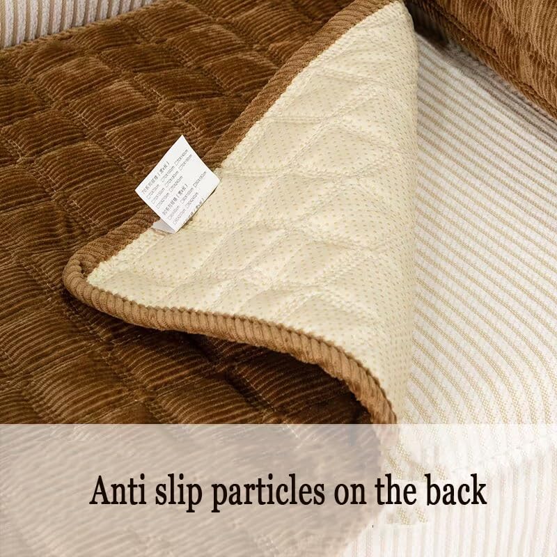 Sesselschoner Mit Armlehnenschutz - Rutschfester Bezug Für Sofa & Sessel In Hellgrau