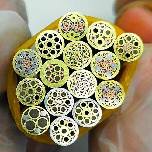 WellieSTR 1pc Mosaic Pin for Knife Handle 1/4\" x 15.4\" Copper(No.14)