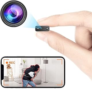 Spy Camera Hidden Camera WiFi,Smallest HD Mini Spy Cam for Home Security Easy to Use Wireless Indoor Surveillance with Motion Detection Night Vision