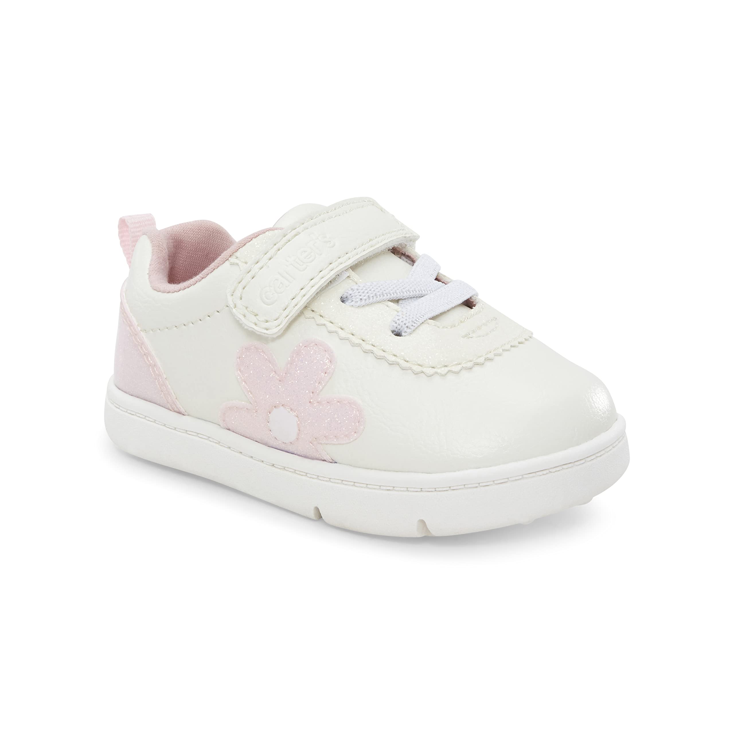 Carter's Every Step Baby Girls Morgan-Gp First Walker Shoe, White, 3 Infant
