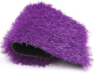 pujindu Artificial Grass Turf Area Rug, Premium Synthetic Artificial Grass Rug, Patio Grass Door Mat with Drainage Holes for Garden Lawn Landscape (Color : Purple, Size : 20x32IN)