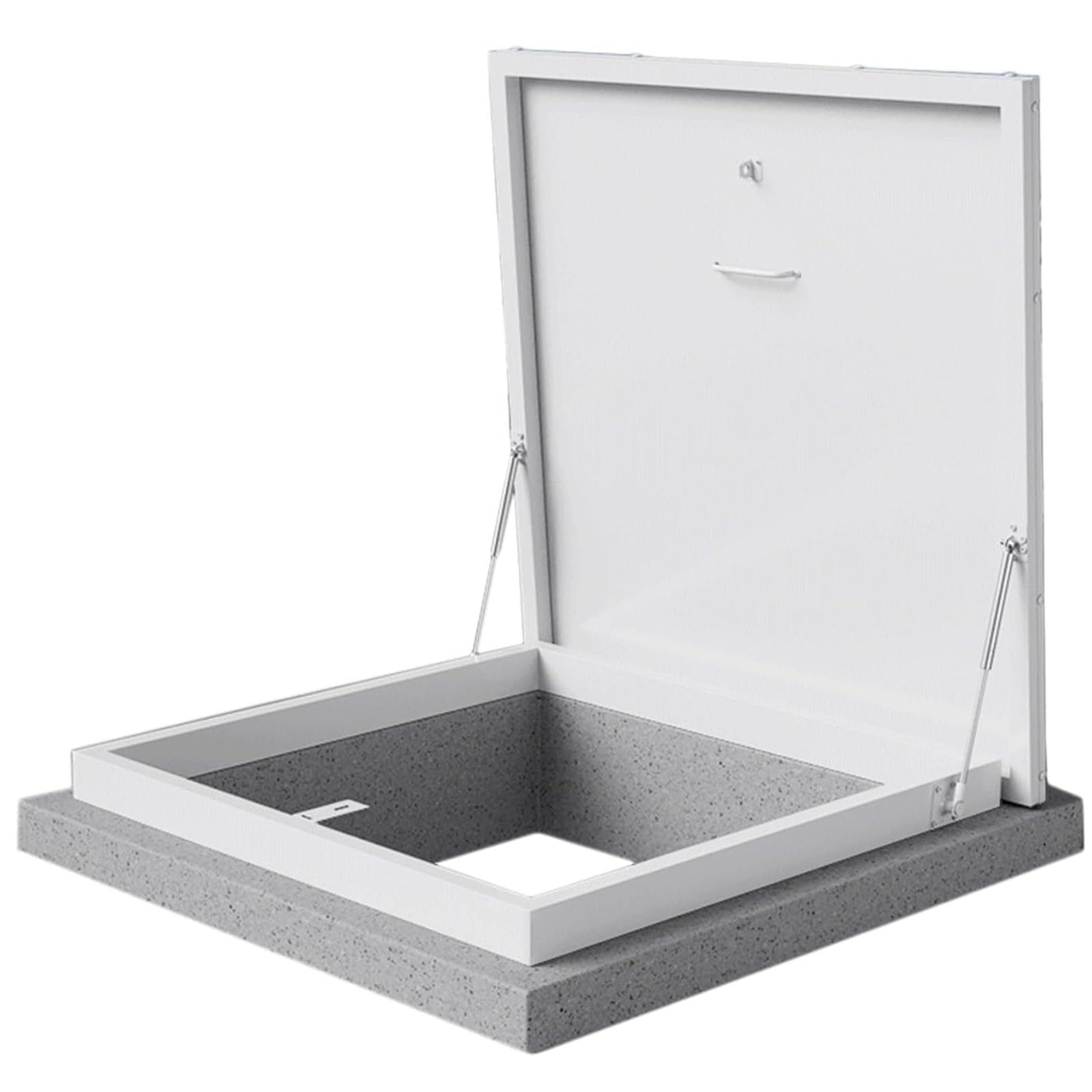 Juskaqzyi One Color Skylight Roof Hatch Steel Anti-Theft Door Galvanized Powder Coated Steel Roof With Internal Handle Hatch Cover Attic(95 * 95Cm)