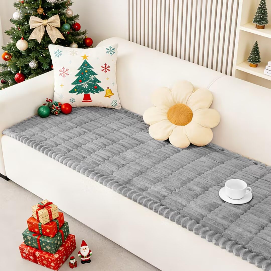 Husalari Couch Covers for Dogs, Washable Sofa Couch Cover for Pet, Couchs Covers for Cushion Sofa Pet Friendly, Non Slip Sofa Cover (27.6''*82.7''/70