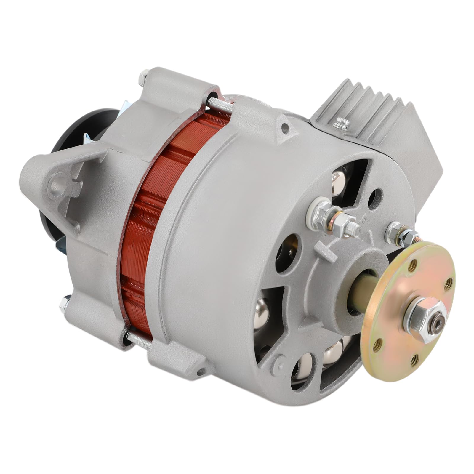 Permanent Magnet Generator, 12V-14V/1000W Dual Wheels AC/DC Alternator Pure Copper Motor 4500RPM for Agricultural Vehicles, Tricycles, Four-Wheel Tractors