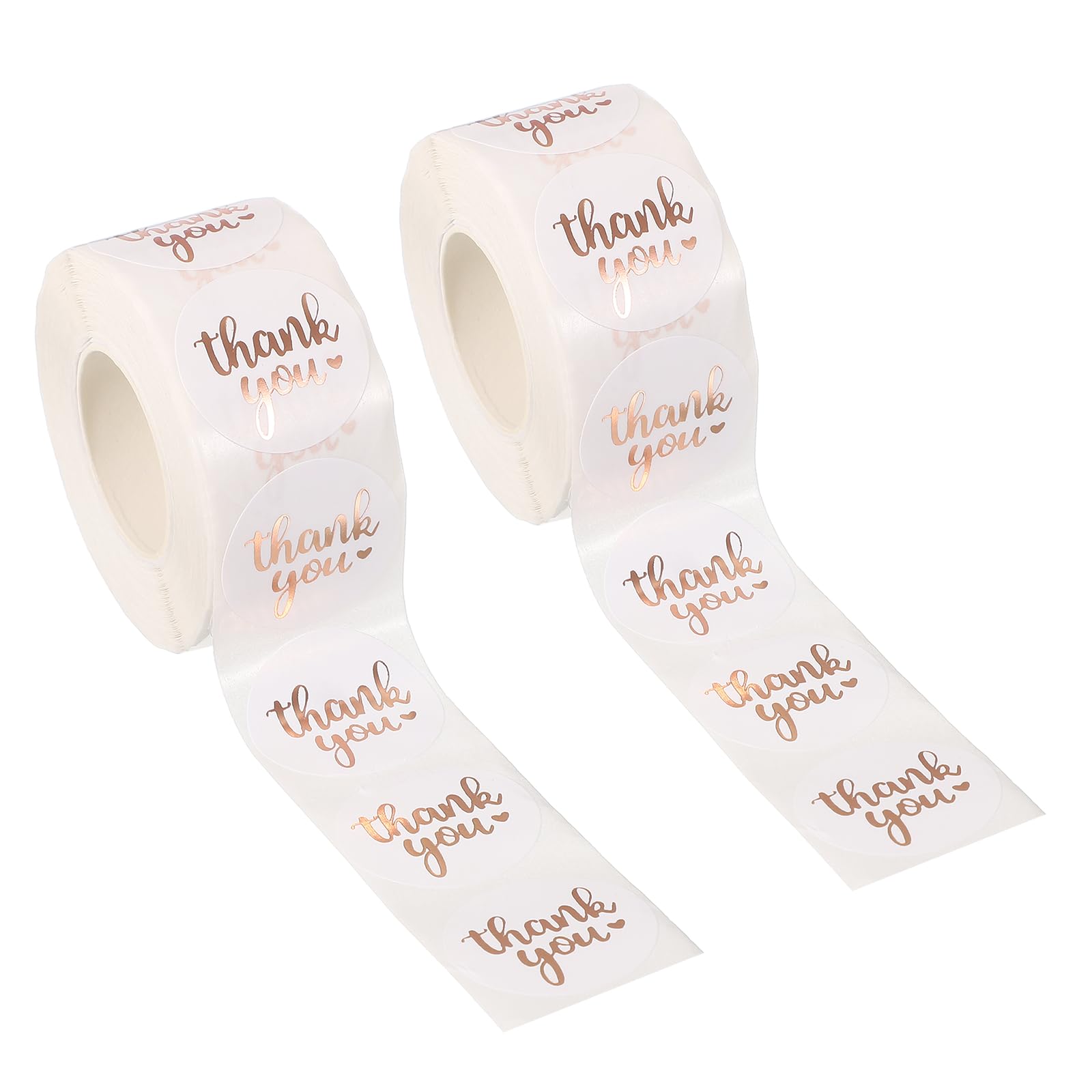 PATIKIL 1000Pcs Thank You Stickers, 1" Round Self-Adhesive Labels Small Thank You Stickers Roll for Small Business Sealing Box Envelope, Thank You Style12 โ image 1
