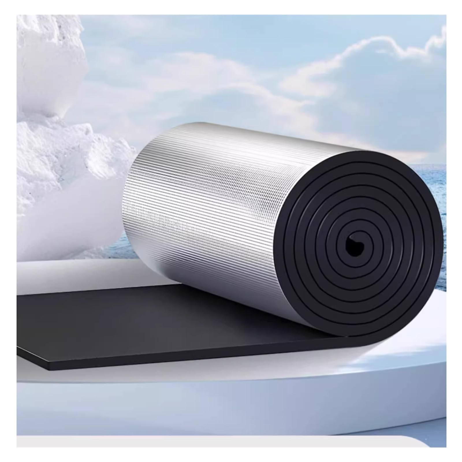 Isolant Thermique Auto-adhésif Rouleau Réfléchissa Isolation En Mousse D'aluminium Réfléchissante Autocollante (5 Mm/10 Mm/15 Mm/20 Mm D'épaisseur), Panneaux Réflecteurs For Radiateurs, Rouleau Isolan