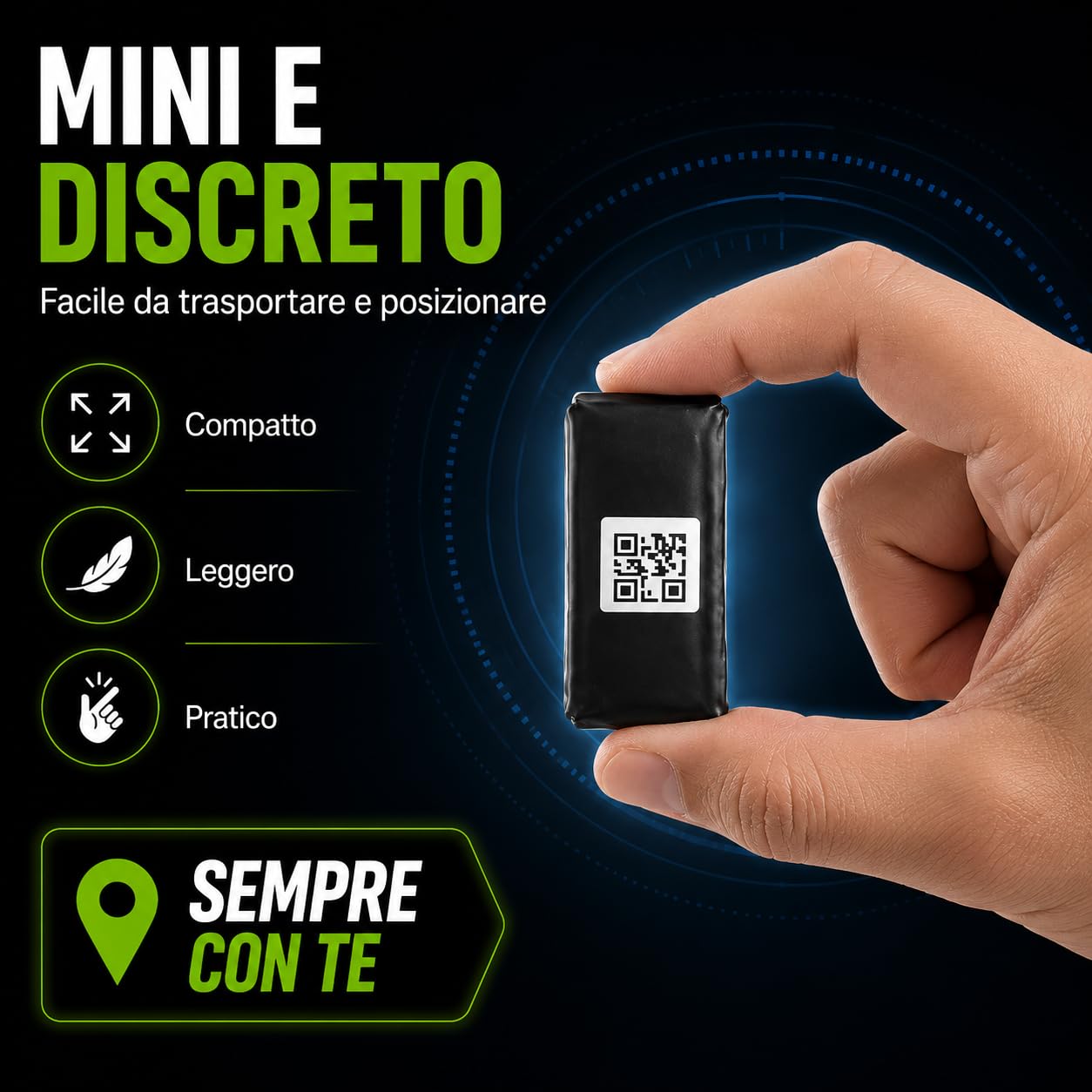 GPS Tracker Mini S7 con App in Tempo Reale – Localizzatore Antifurto Professionale per Auto, Moto, Persone, Bambini e Animali – GPS WiFi LBS con Geo-Fence e Cronologia Percorsi