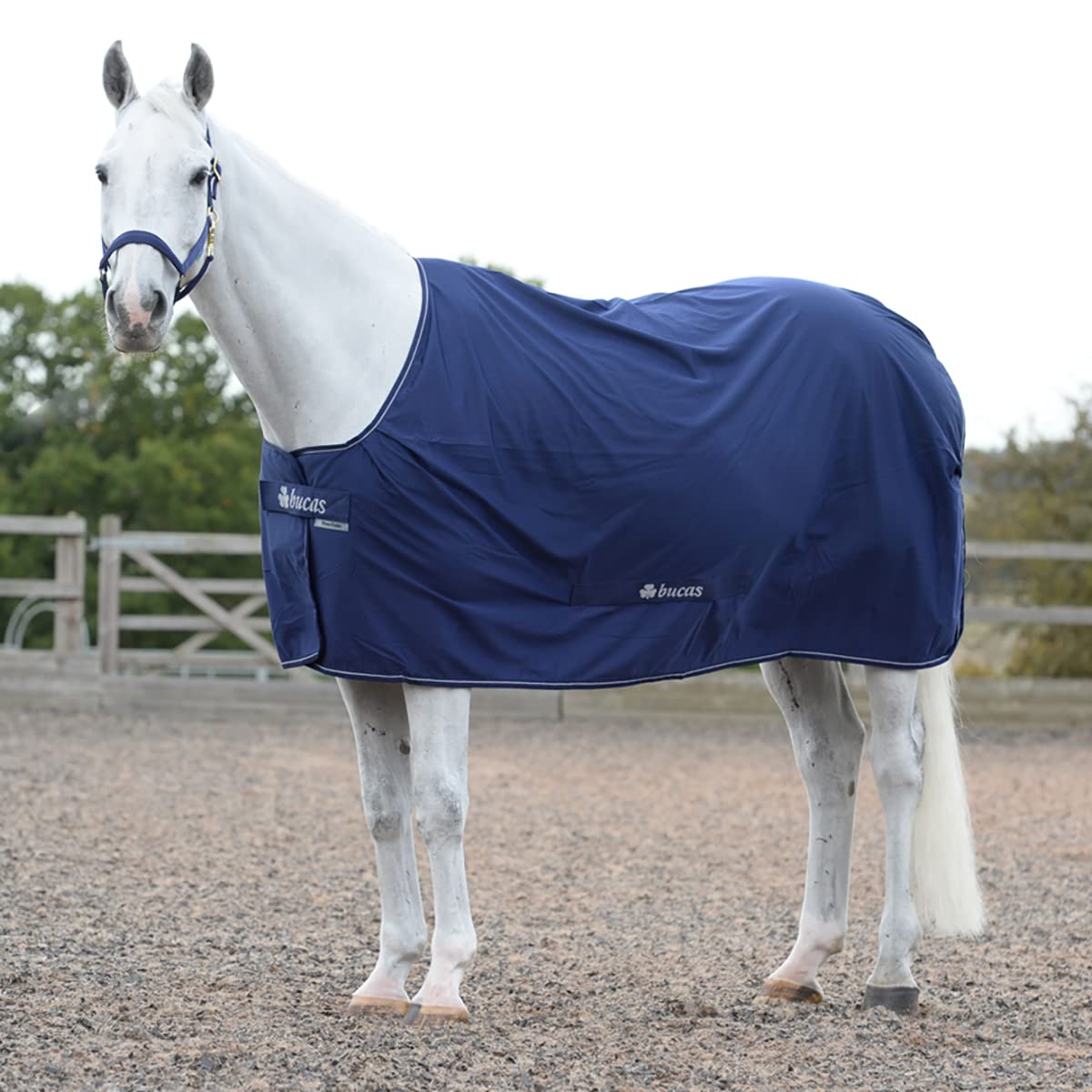 Bucas Power Cooler PONY - navy/silver - Abschwitzdecke, Groesse:120