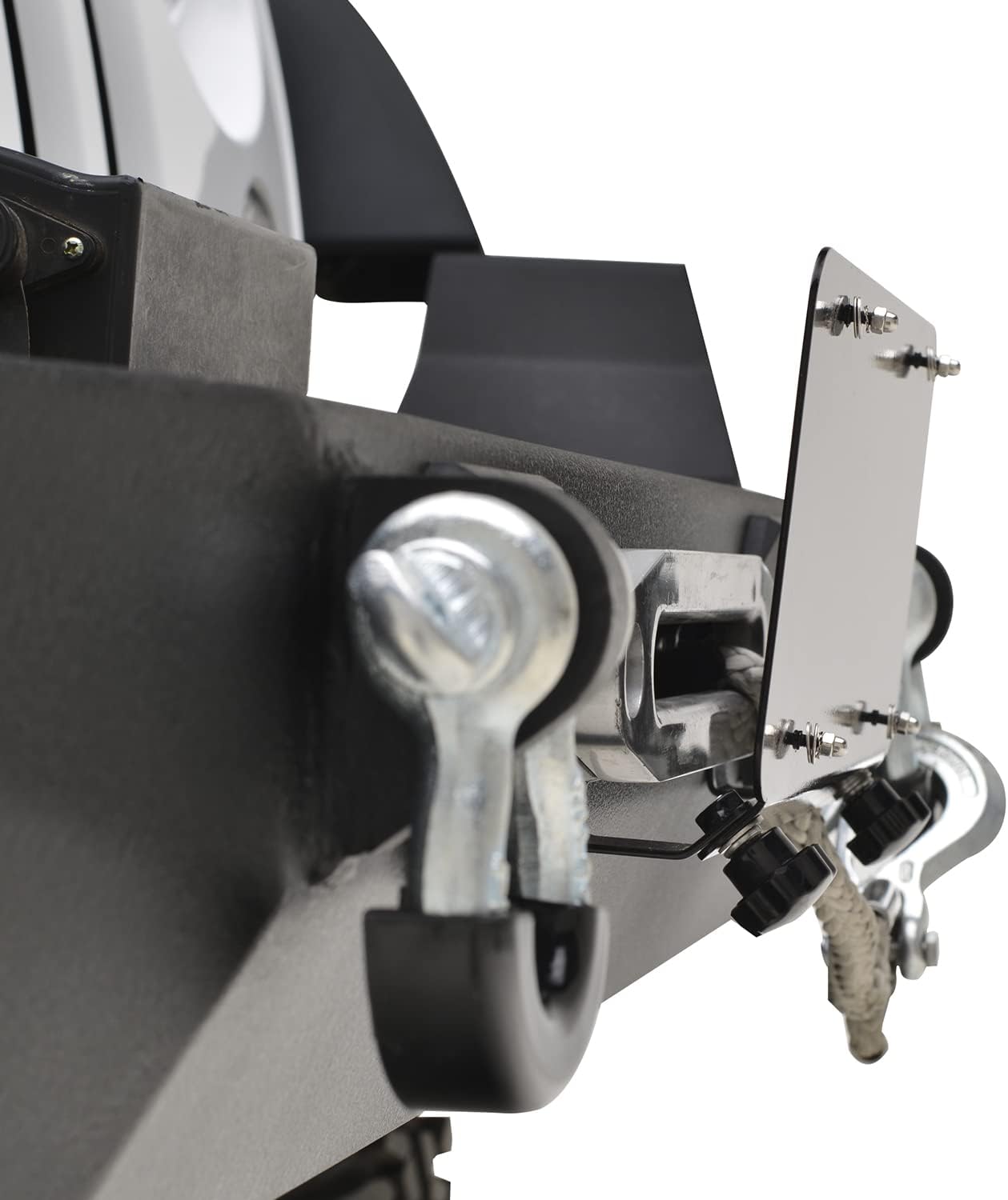 EAG Universal Stainless Steel License Plate Mount for Aluminum Hawse Fairlead