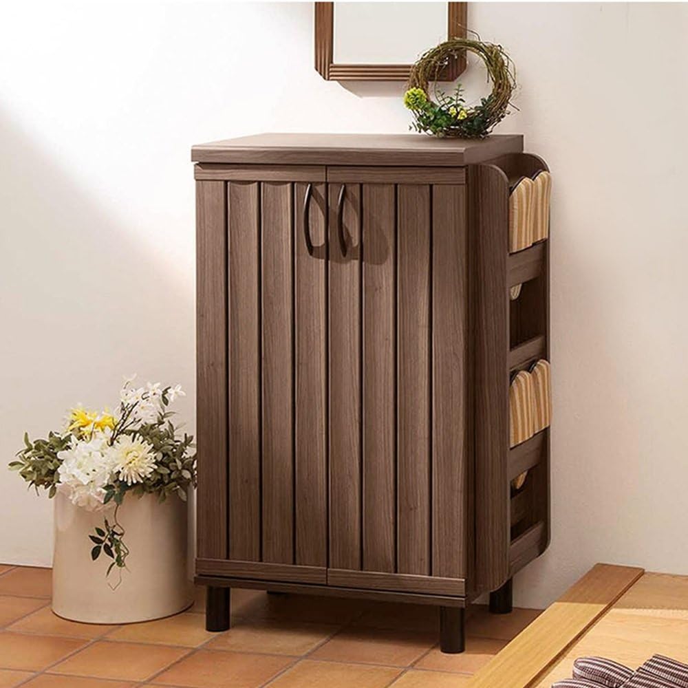 SEXSY- Shoe Cabinet Modern Minimalist Hall Cabinet Multi-storey Wood Multi-function Cabinet Large Door Entrance Storage Cabinet (Color : Brown)