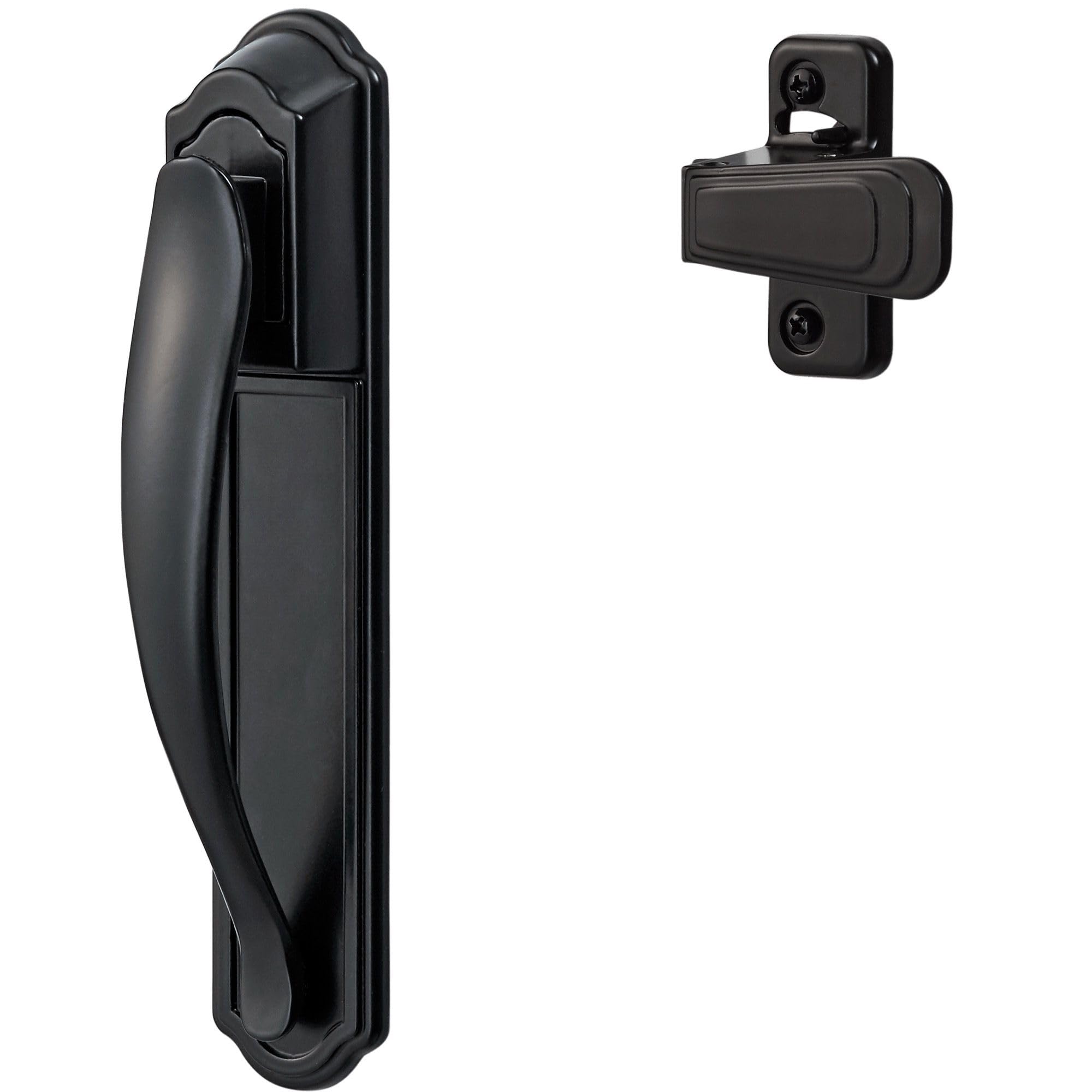 Ideal Security DX Pull Handle Replacement Set for Storm Door and Screen Door, Black
