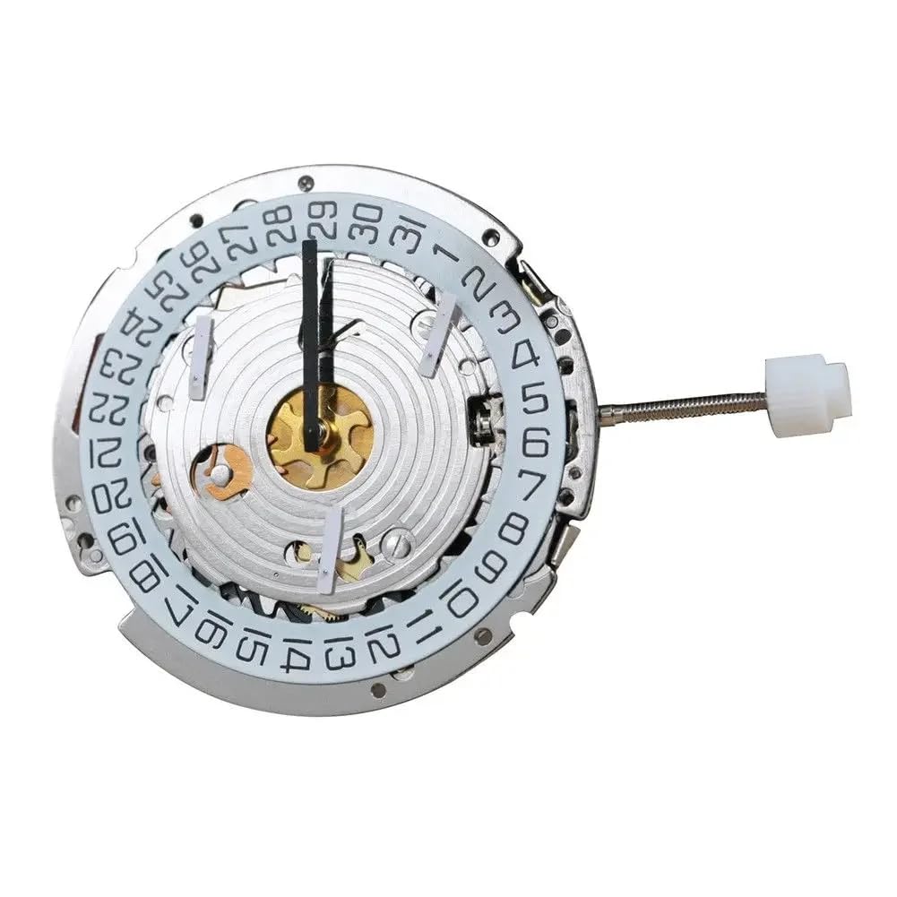 Movimento 'Orologio Quarzo Multifunzionale 6 Lancette ISA 8171 | sostituto ISA 8171: diametro 25,6 mm, 6 Lancette, data manuale, corpo in metallo resistente, facile installazione.