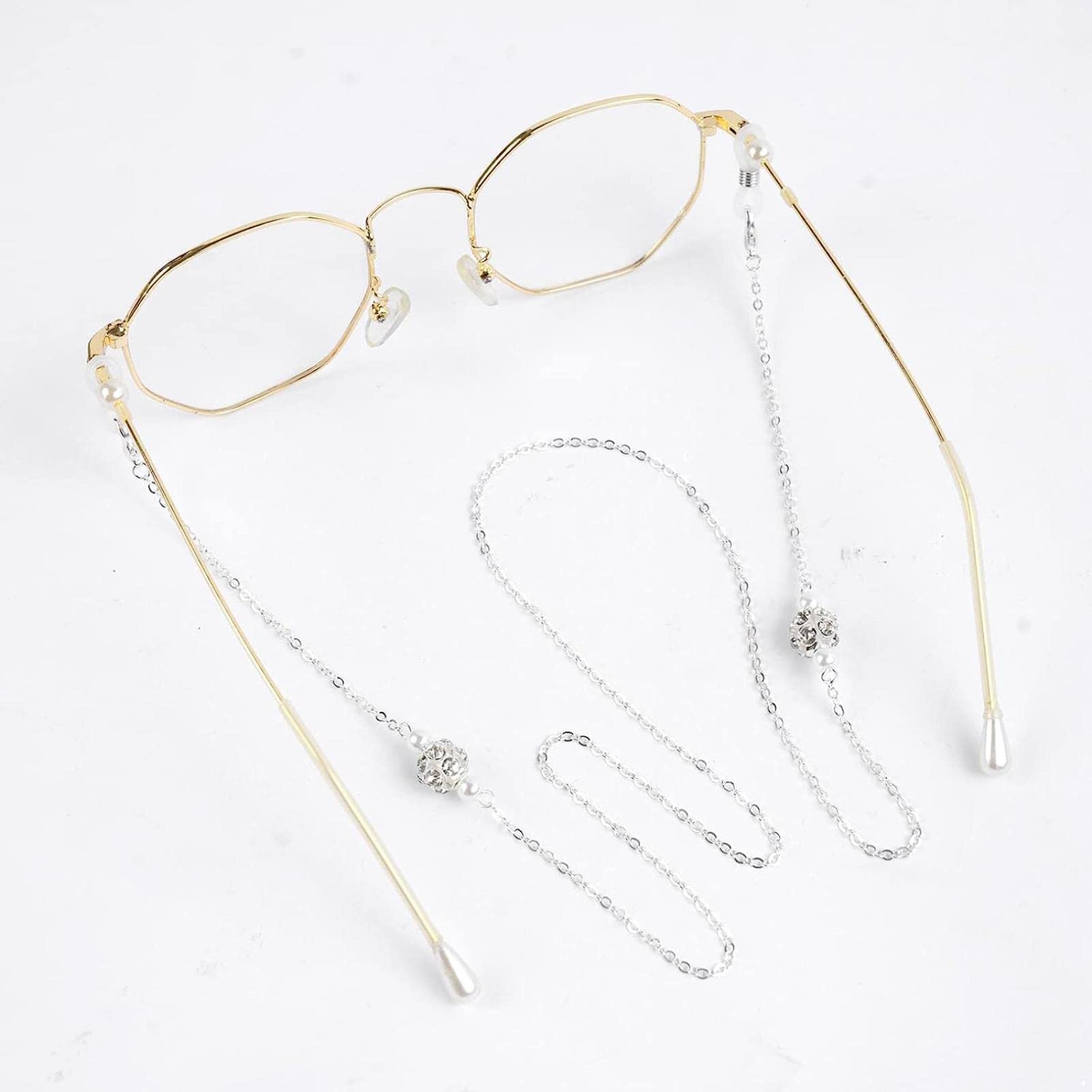 REVAHI 2pcs s Cadenas de anteojos Gafas de Sol Correa Gafas de Lectura Cordones Cordones Retenedor de Gafas para Mujeres