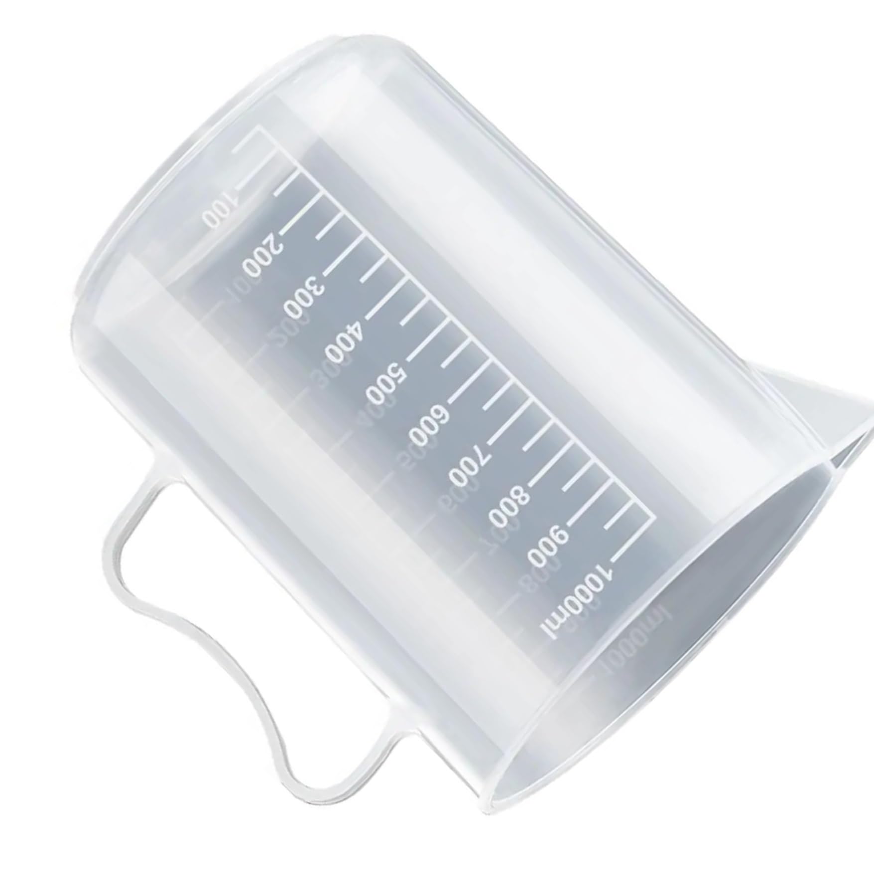Taza medidora graduada transparente con tapa, vaso mezclador de plástico de gran capacidad for uso en cocina y laboratorio, 1 ud.(3500ml)