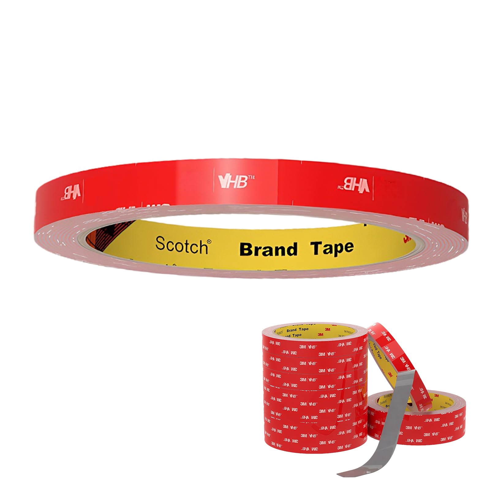 3M Double Sided Mounting Tape, 15 mm x 3 m Heavy Duty Waterproof Foam Tape Perfect for Automotive LED Strips Indoor Outdoor Applications Ultra Strong Adhesion Multi Purpose Mounting Solution