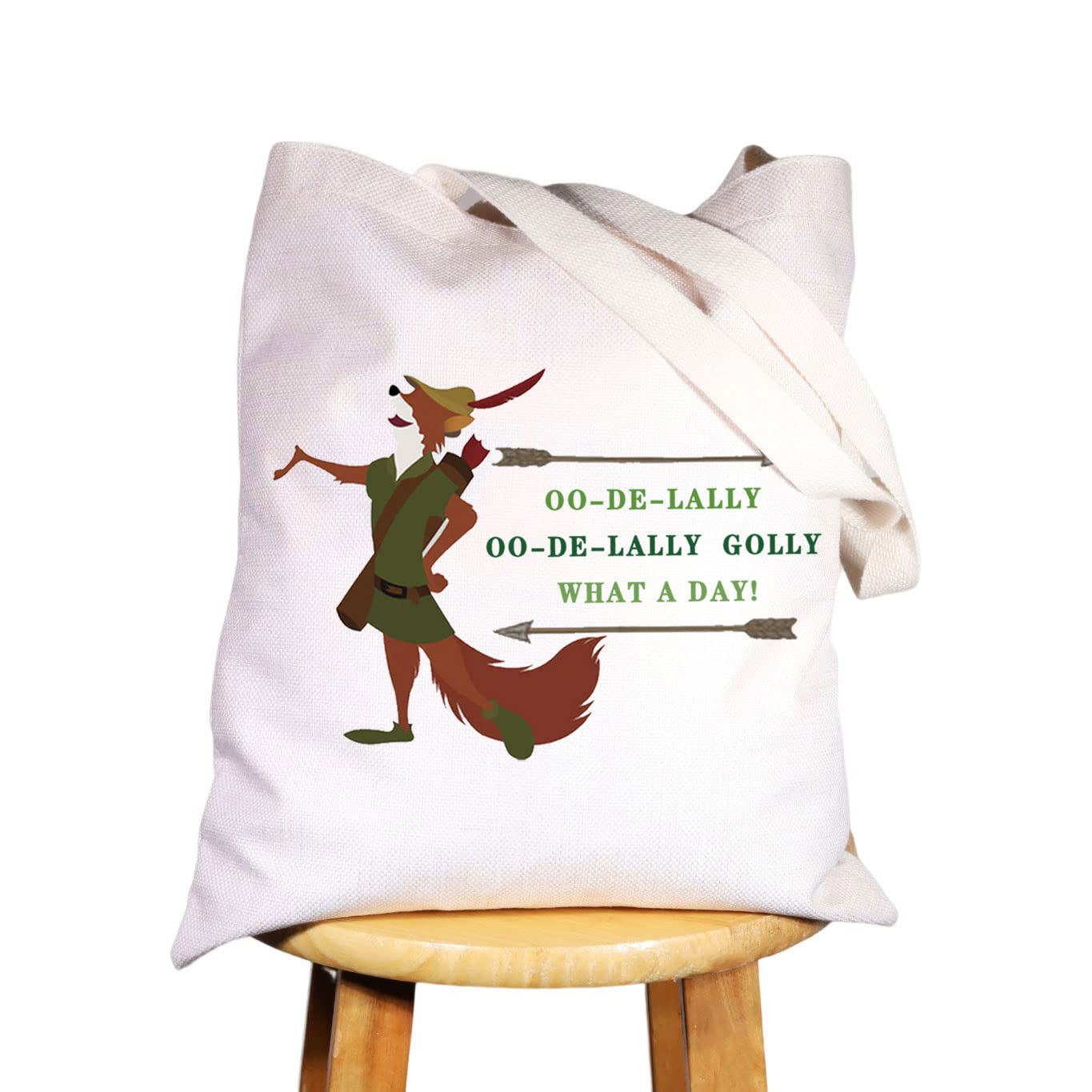 LEVLORobin Fox Cosmetic Make Up Bag Robin Fans Gift Oo-De-Lally Oo-De-Lally Golly What a Day Makeup Zipper Pouch Bag For Women Girls