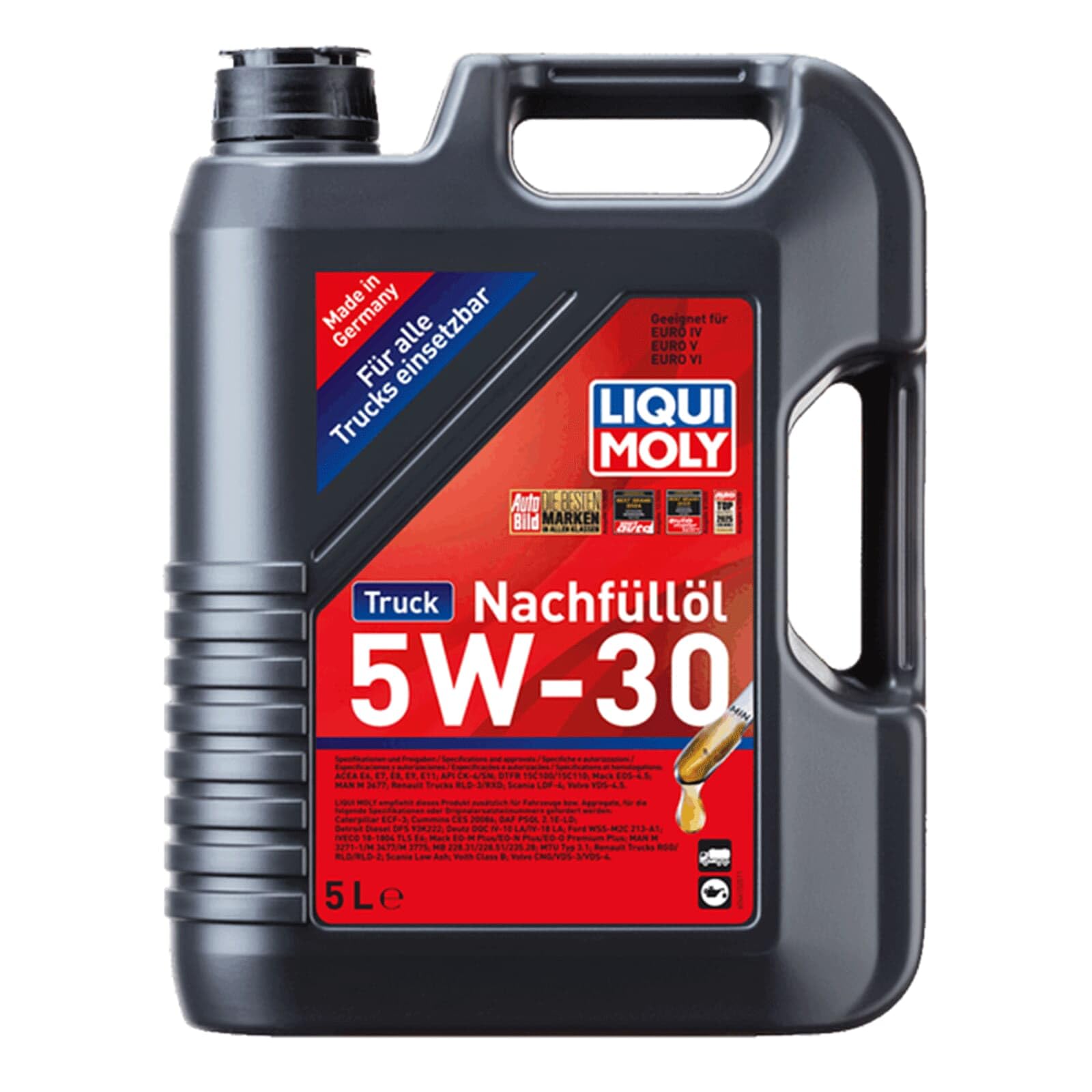 LIQUI MOLY Truck Nachfüll-Öl 5W-30 | 5 L | Synthesetechnologie Motoröl | Art.-Nr.: 4615