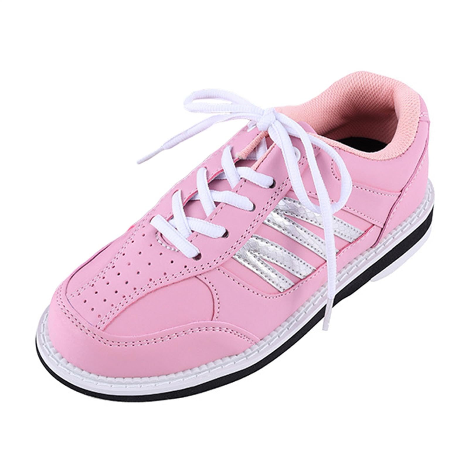 JiuQing Zapatos De Bolos Mujer Zapatos De Entrenamiento De Interior con Suela Deslizante Transpirable