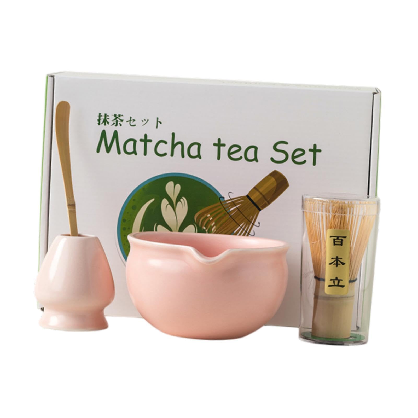 ATORSE™ 4X Matcha Set Handmade Elegant Modern Japanese Tea Ceremony for Kitchen Home Pink|Home & Garden|Food & Beverages|Tea 1