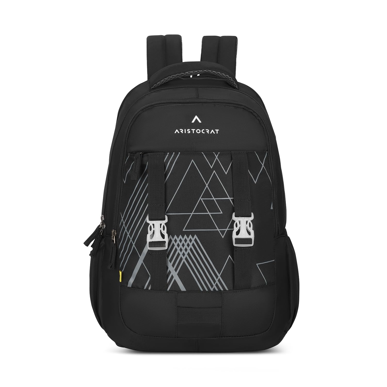 aristocrat Aura Casual Backpack 30L | 3 Compartments with Quick-Access Front Pocket | Padded Shoulder Straps & Side Bottle Holders | Office & Travel Backpack for Men & Women-picture-37