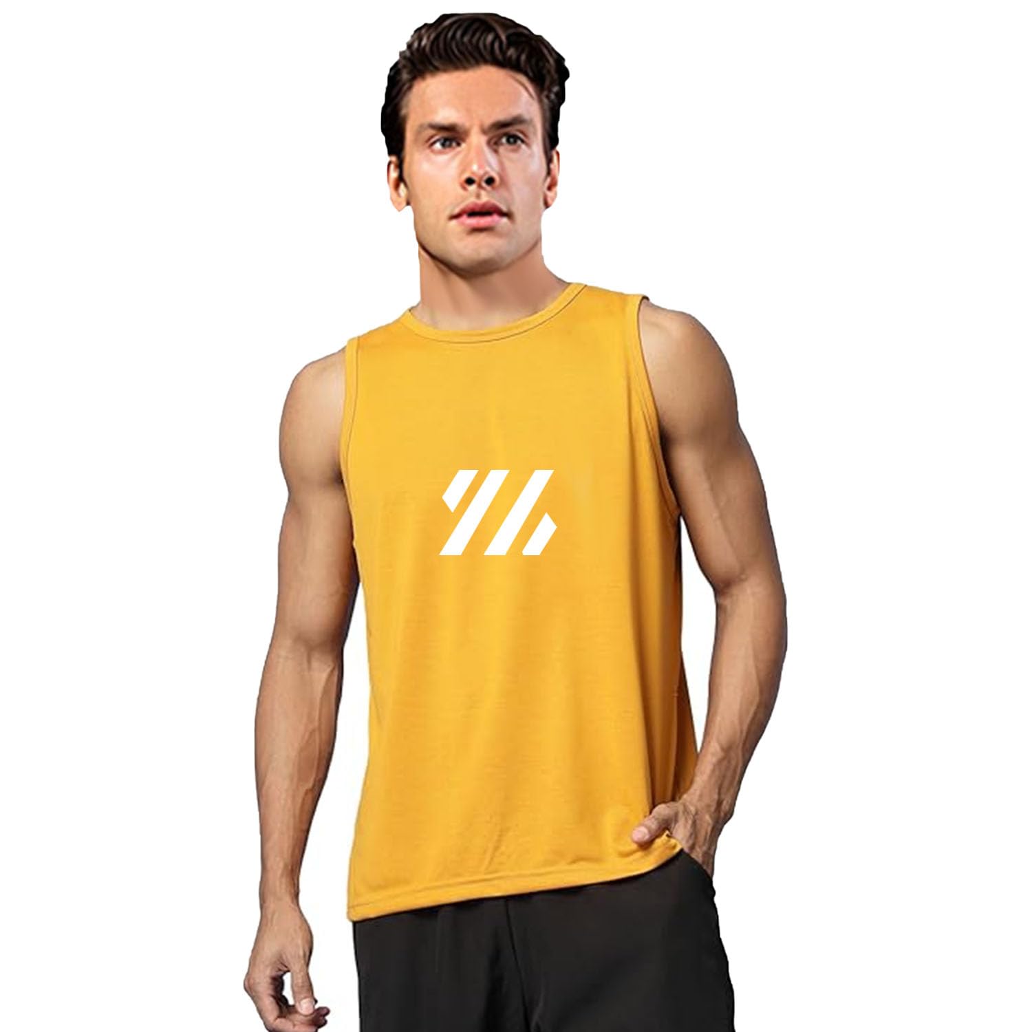 antiloop Men's Printed Vest, T-Shirt Sleeveless, Sando for Men-picture-4