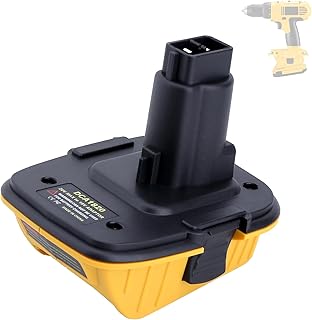 DCA1820 Adapter Compatible with Dewalt 18V Tools, 18V to 20V Battery Adapter, Compatible with Dewalt 20V MAX Battery DCB203 DCB206 DCB201 DCB200 DCB204 to 18V XRP Battery DC9096