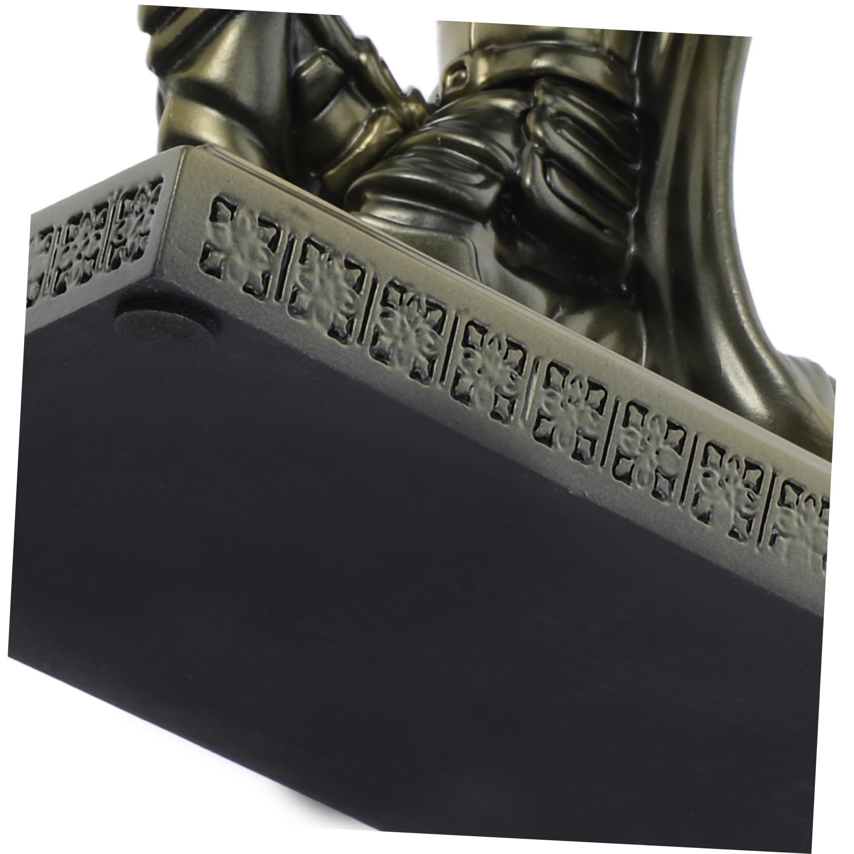 Portapenne Cavaliere e Design Retrò Medievale in Resina Base Stabile Porta Penne Unico Statua Soldato Armatura Oro per Decorazione per Scrivania e Ufficio