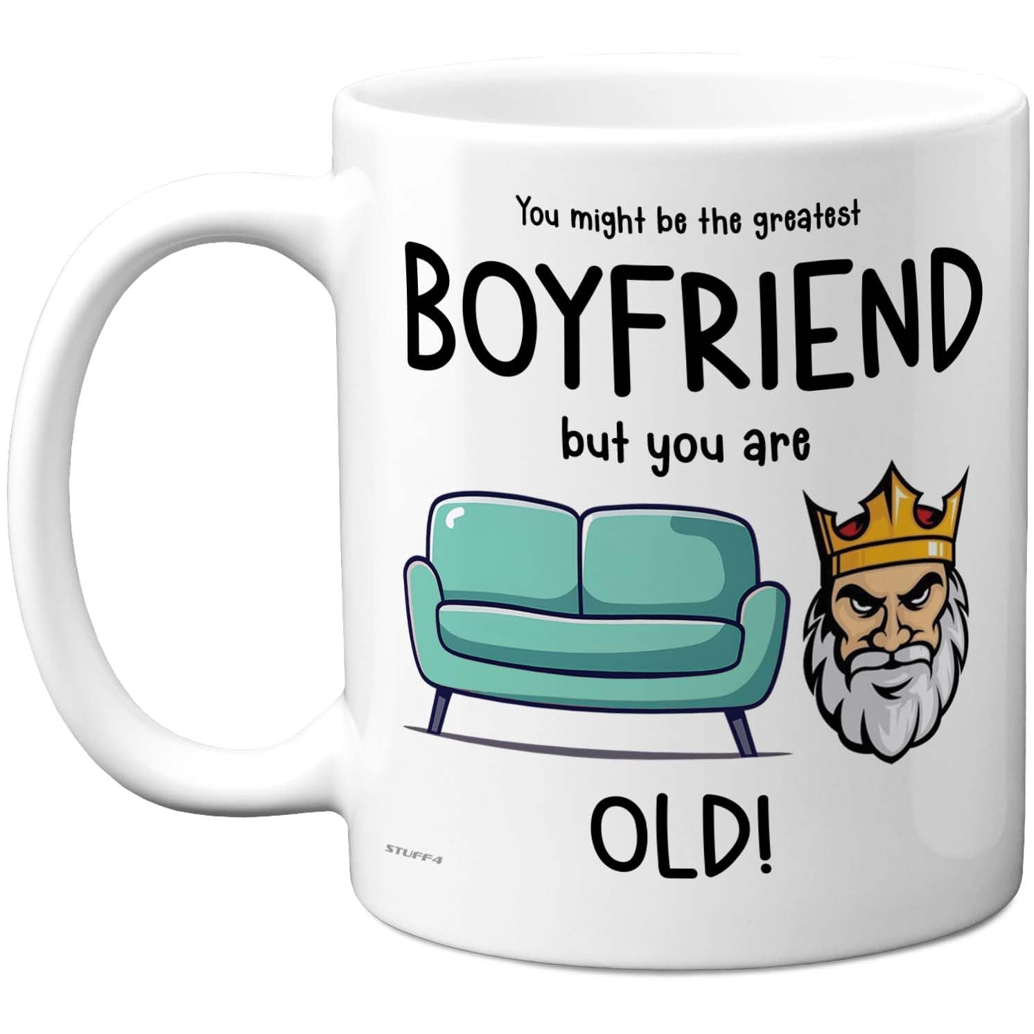 Funny Mug for Boyfriend - Sofa King - Rude Happy Birthday Gifts for Partner Spouse from Girlfriend Partner, Novelty Gift Presents, 11oz Ceramic Dishwasher Safe Premium Mugs