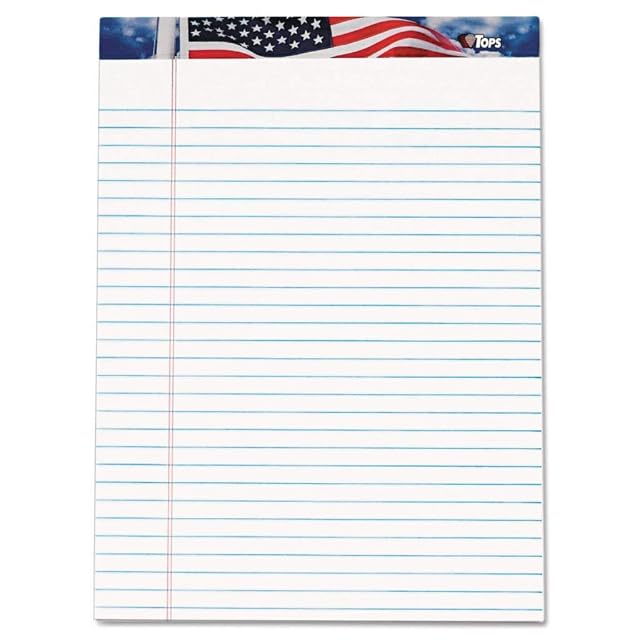 TOP75111 - Height 113 4 - Tops American Pride Writing Pad - Pack of 12