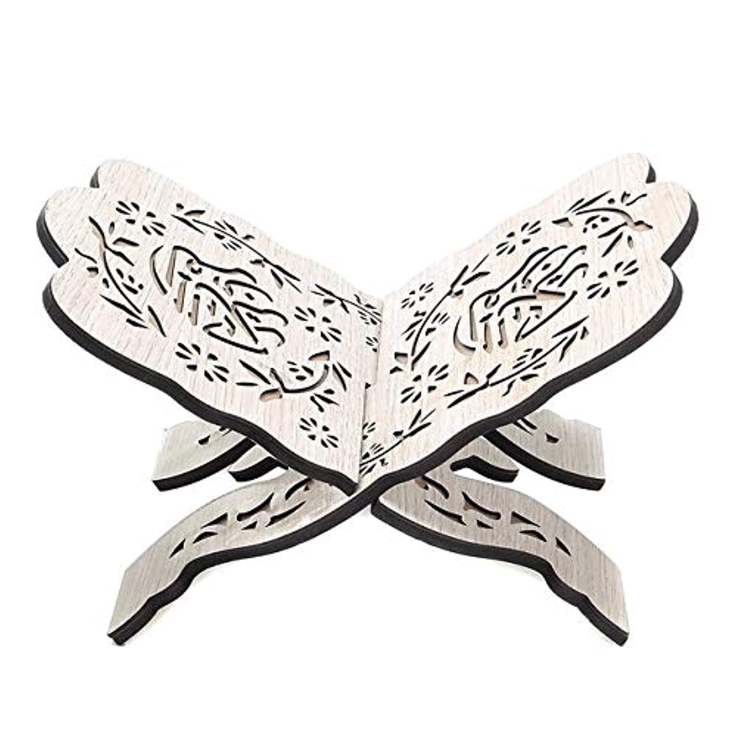 Document management Wooden Handmade Book Stand (Wine Red/White)