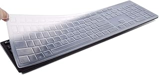 Dell KM636 Wireless Keyboard Cover Skins Compatible Dell KB216 Wired Keyboard & Dell Optiplex 5250 3050 3240 5460 7450 7050 & Dell Inspiron AIO 3475/3670/3477 All-in one Desktop