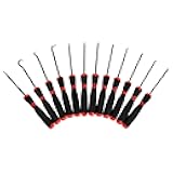 Performance Tool W945 12-Piece Precision Screwdriver and Pick Set with Heat-Treated Chrome Vanadium Steel Shafts and Non-Slip Grips